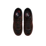 [Custom Skull] Air Force 1 Skateboarding Shoes Unisex Black/Red - Image 5