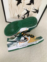 [Custom Halloween Midnight] Dunk Skateboarding Shoes Unisex Low-top Green/Orange - Image 18