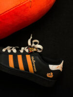 [Custom Pumpkin Kicks] originals SUPERSTAR Low Top Halloween Series Black - Image 9