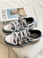 [Custom Don't Dream It, Be It.] Dunk Skateboarding Shoes Unisex Denim Style - Image 7
