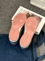 [Custom Auspicious Dragon Cloud Pattern] Dunk Skateboarding Shoes Unisex Low-top Blue/Pink - Image 12