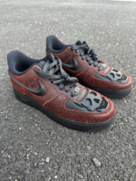 [Custom Skull] Air Force 1 Skateboarding Shoes Unisex Black/Red - Image 7