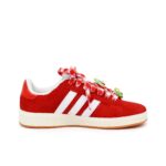 [Custom Velvet Crimson] Grand Court Base 00s Low Top Skate Shoes Unisex Christmas Collection - Image 3