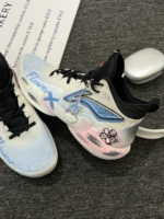 [Free Walk - Blue and Pink Color Clash] Custom Street LiNing Basketball Shoes Unisex - Image 10