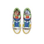 [Custom eBay x Dunk "Sandy Bodecker"] Dunk Low Skateboard Shoes Unisex Red/Yellow/Green/Blue - Image 4