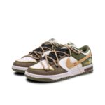 [Custom A Tour of Decaying Wood] Dunk Skateboarding Shoes Unisex Low-top Brown/Green - Image 2