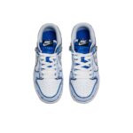[Custom 2D Blue Comics] Dunk Skateboarding Shoes Unisex  White/Blue - Image 4