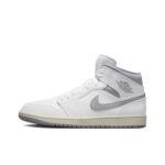 [Custom Knights Errant] Air Jordan 1 Mid - Top Skateboarding Shoes Unisex White/Black - Image 7
