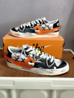 [Customized Pumpkin Party] Blazer Jumbo Low-top Shoes Unisex Black/Orange - Image 8