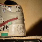 Silver Patterns - Men's Jordan 1 Mid CNY Custom - Image 6