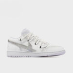 White Taboo - Women's Jordan 1 Low Custom - Image 2