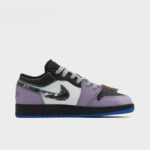 Purple Love - Unisex Jordan 1 Low Custom - Image 2