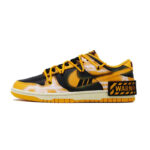 [Custom Yellow Warning] Dunk Low Skateboard Shoes Unisex Yellow