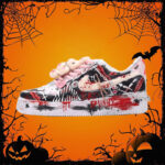 [Custom The female bad rabbit]  Air Force 1 Skateboard Shoes Women's Low-Top Red/Black
