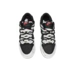 [Custom Dark Poker] Dunk Skateboarding Shoes Unisex Black/Gray/Silver - Image 5