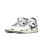 [Custom Cyber White Sugar] Jordan Air Jordan 1 Mid Unisex Skateboarding Shoes - Image 2