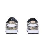 [Custom Gold Rush] Dunk Low Skateboard Shoes Unisex Black/White/Gold - Image 4