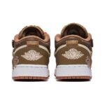 [Custom Gingerbread Man] Jordan Air Jordan 1 Low Top Unisex Skateboarding Shoes Brown - Image 8
