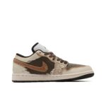 [Custom Sandstorm]Air Jordan 1 Low Unisex Brown - Image 5
