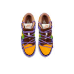 [Custom Radioactive Shark] Dunk Skateboarding Shoes Unisex Yellow/Purple/Green - Image 4