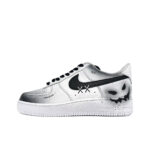 [Customized Devilish Smile] Air Force 1 Low-top Shoes Hand-drawn Unisex Black/White - Image 2