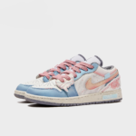 Pink Wave - Women's Jordan 1 Low Custom - Image 3