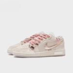 Pink Flower Fall - Women's Jordan 1 Low Custom - Image 3