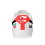 [Custom Mclaren F1] Air Force 1 Skateboarding Shoes Unisex Low-top White/Red - Image 3