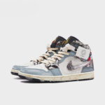 New Silver - Men's Jordan 1 Mid CNY Custom - Image 3