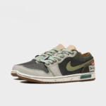Red Berries Amidst Greenery - Men's Jordan 1 Low Custom - Image 3