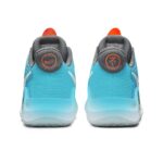 [Custom Azure-Orange Obscure Flame] KD Trey 5 IX Basketball Shoes Unisex Mid-Top Blue/Orange - Image 4