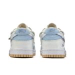 [Custom Blue Moment] Dunk Low Skateboard Shoes Unisex White/Blue - Image 4