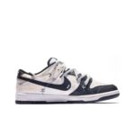 [Custom Robinson] Dunk Low Skateboard Shoes Unisex Black/Beige - Image 3