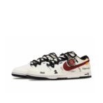 [Custom - Grid 1976] Dunk Skateboarding Shoes Unisex White/Red - Image 2