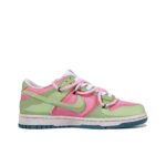 [Custom Alligator Cookies] Dunk Low Skateboarding Shoes Unisex Green/Pink - Image 5
