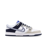 [Custom Trust The Bear] Dunk Low Skateboard Shoes Unisex Beige/Blue - Image 3