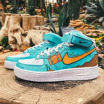 [Custom 520 Men's Tiffany Green South Coast]  Air Force 1 Skateboarding Shoes Men - Image 10