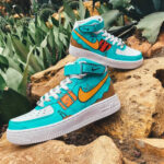 [Custom 520 Men's Tiffany Green South Coast]  Air Force 1 Skateboarding Shoes Men - Image 8