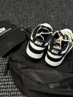 [Custom Crack]  Dunk Skateboarding Shoes Unisex Low-top Black/white/pink - Image 10