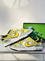 [Custom Green Comet]  Dunk Skateboarding Shoes Unisex Low-top Green/yellow/white - Image 8