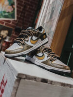 [Custom Golden Years] Dunk Skateboarding Shoes Unisex Low-top Brown/Black - Image 8