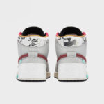 Silver Patterns - Men's Jordan 1 Mid CNY Custom - Image 4