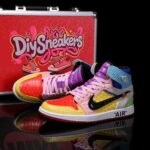 [Custom Ten-Color Patchwork - Python Skin] Air Jordan High - Top Skateboarding Shoes Unisex - Image 6