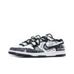 [Custom Grayscale] Dunk Low Skateboard Shoes Unisex Black/Gray/White - Image 2