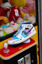 [Custom Cyber Cotton Candy] Jordan Air Jordan 1 Mid Unisex Skateboarding Shoes - Image 21