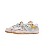 [Custom Orange Sugar Cubes] Dunk Skateboarding Shoes Unisex Low-top Orange/Blue - Image 2