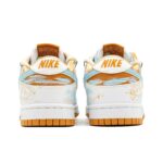 [Custom Orange Beach] Dunk Skateboarding Shoes Unisex Orange/Blue - Image 5