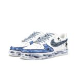 [Custom Deep-Sea Star] Air Force 1 Skateboarding Shoes Unisex Denim Style - Image 2