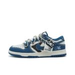 [Custom Blue Jean Rider] Dunk Low Skateboard Shoes Unisex Denim Style - Image 2