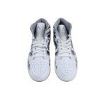[Custom Knights Errant] Air Jordan 1 Mid - Top Skateboarding Shoes Unisex White/Black - Image 5